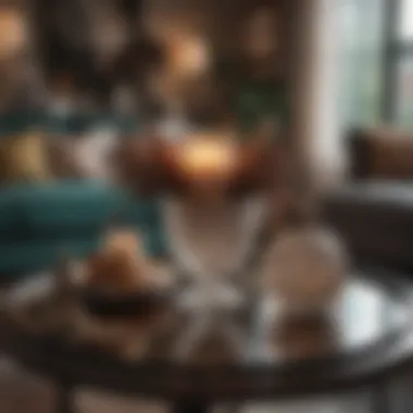 Sophisticated Table Decor Elegant decorative accessories on a coffee table