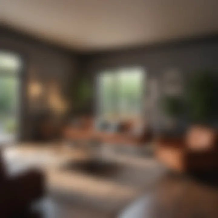 Interior design layout influenced by square footage