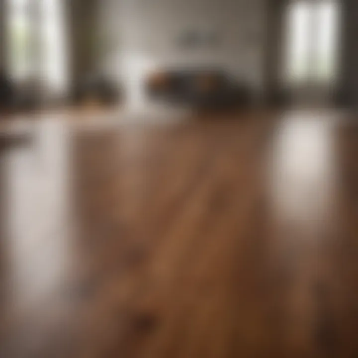 Before and after laminate floor cleaning comparison