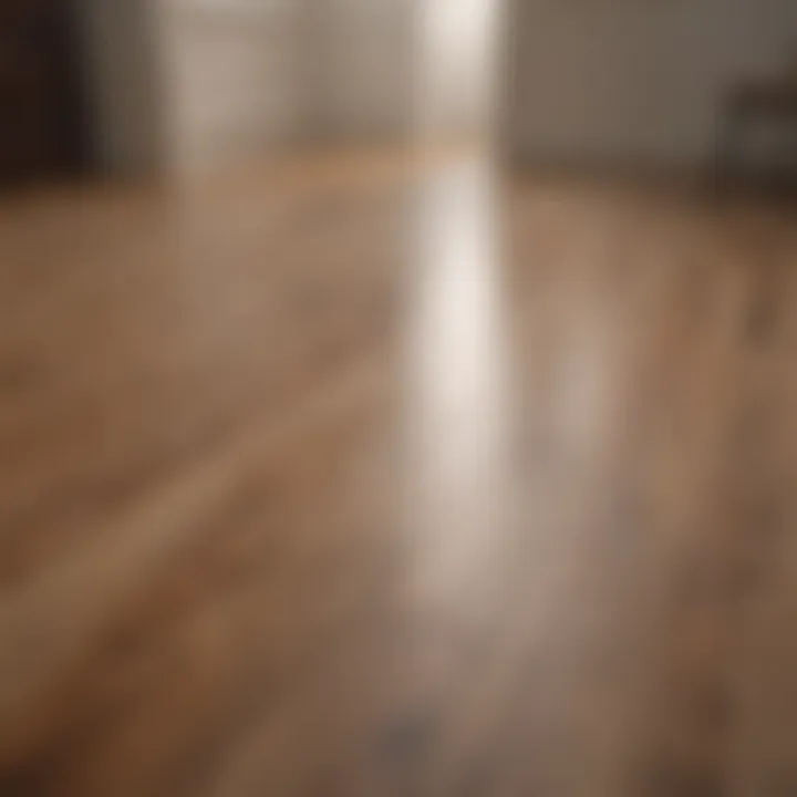 Sparkling laminate floor after cleaning