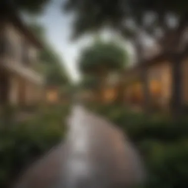 Beautiful Neighborhood Surroundings of Las Flores Scenic surroundings of Las Flores Apartment Homes highlighting nearby parks and greenery