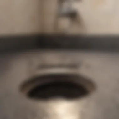 Before and After Drain Cleaning Before and after comparison of a clean shower drain