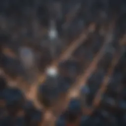 Aerial view of Manhattan skyline showcasing diverse architecture