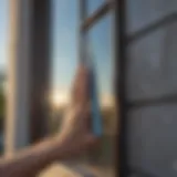 Spotless window cleaning with a squeegee