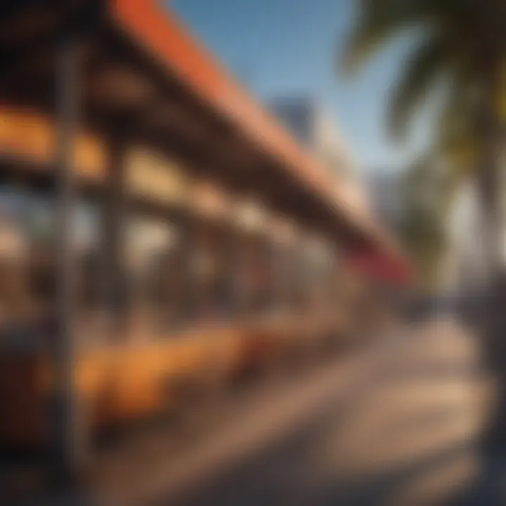 Vibrant local shops and cafes along the boardwalk