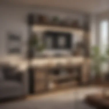 Organized small apartment showcasing smart storage solutions