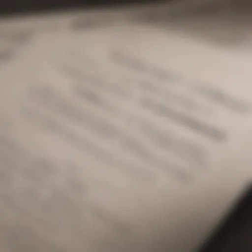A detailed view of a rental agreement highlighting credit check clauses