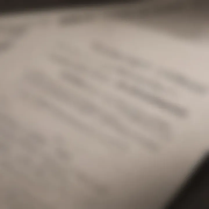 A detailed view of a rental agreement highlighting credit check clauses