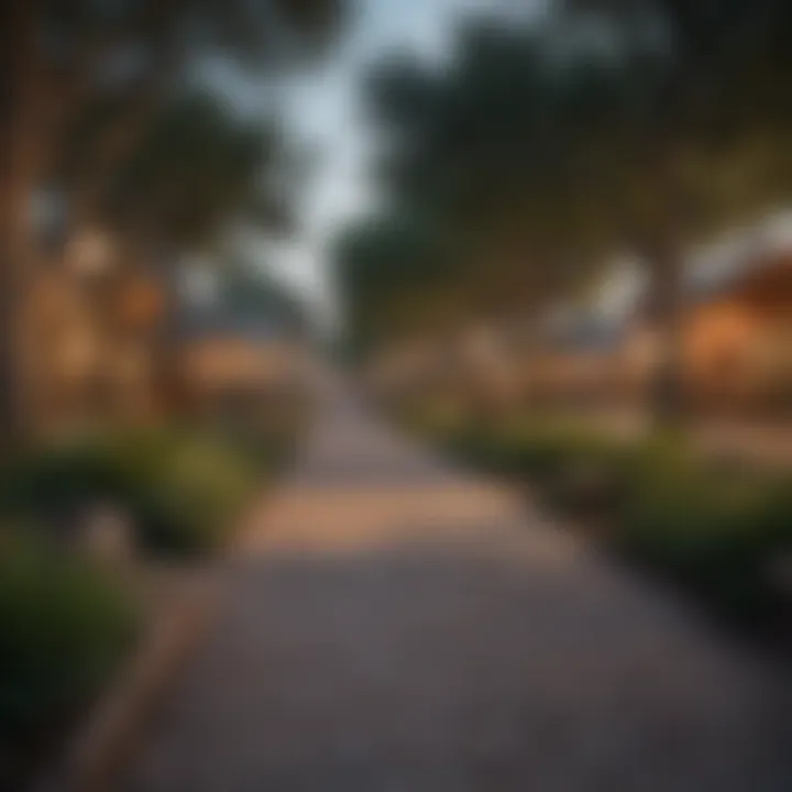 A lively community park with families enjoying outdoor activities