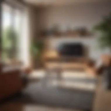 Multifunctional Furniture in a Cozy Living Space Cozy one-bedroom apartment with multifunctional furniture