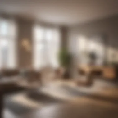 Natural Light Emphasis in Elegant Apartment Design Elegant one-bedroom apartment design emphasizing natural light