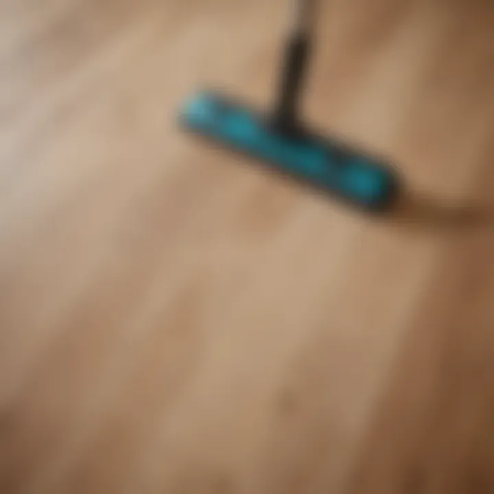 Tools and techniques laid out for effective laminate floor cleaning.