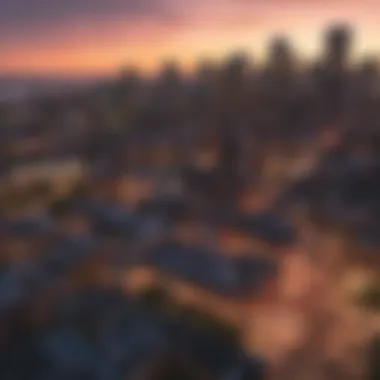 Boston Skyline at Sunset A breathtaking view of Boston's skyline during sunset