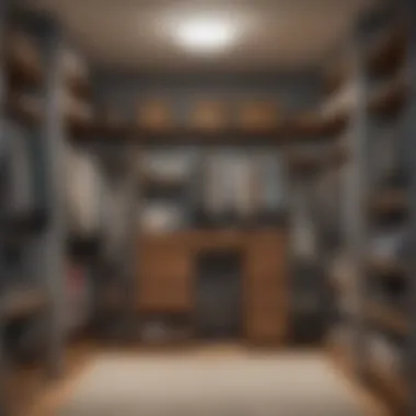 Effective Organization in Small Closet Spaces Well-organized small closet with neatly arranged shelves