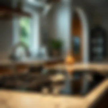 Demonstrating proper cleaning techniques for a ceramic cooktop