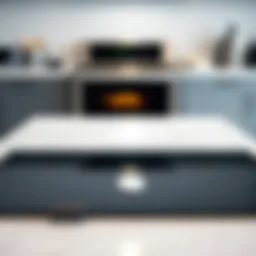 A pristine ceramic cooktop showcasing its glossy finish