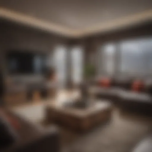 A cozy room with modern furnishings in Dearborn