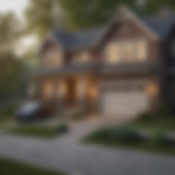 Chart comparing average home prices based on size