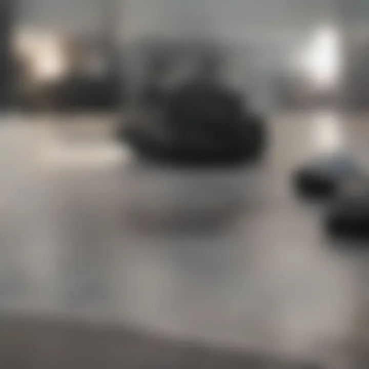 Well-maintained laminate flooring in a home