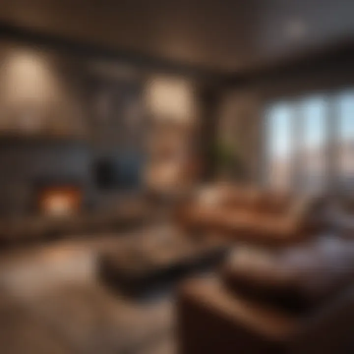 Cozy living space with efficient storage solutions