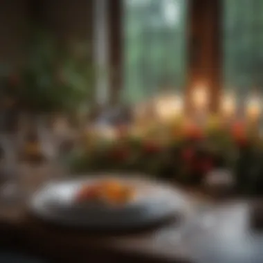 Embracing Nature's Beauty A beautifully arranged table with seasonal decorations