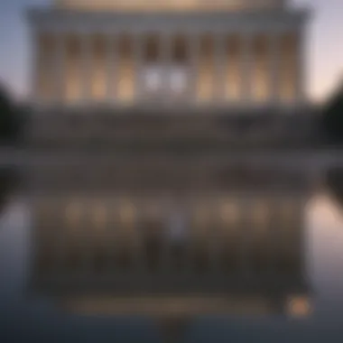 Lincoln Memorial and Reflecting Pool View of the Lincoln Memorial reflecting in the Reflecting Pool