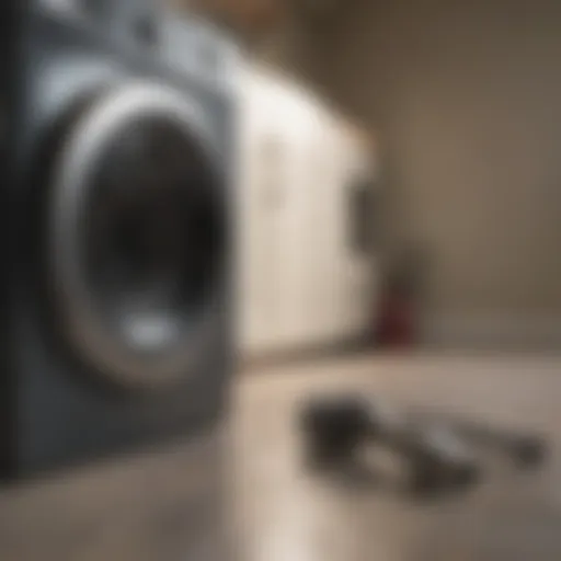 Professional dryer vent cleaning tools displayed neatly