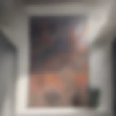 Elegantly Hung Heavy Artwork Wall with a perfectly hung heavy picture