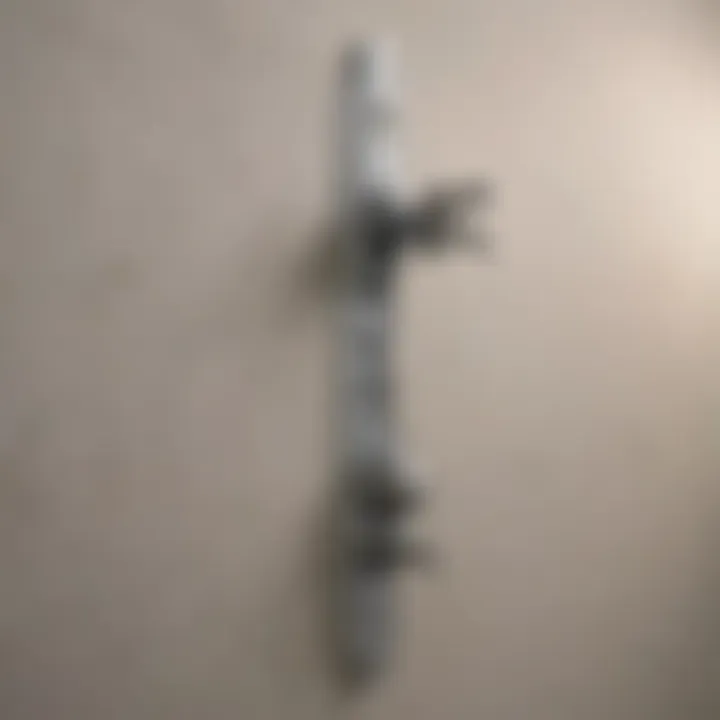 Close-up of a sturdy drywall anchor installation