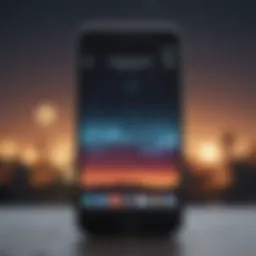 Close-up of a clean smartphone screen