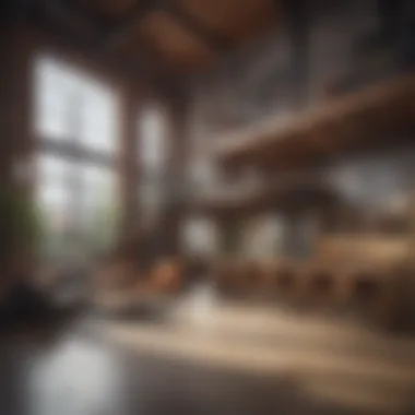 Community-Oriented Features Community-oriented features of a two-floor loft environment