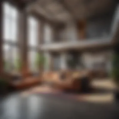 Stylish Interior Decor Stylish interior decor of a two-floor loft apartment