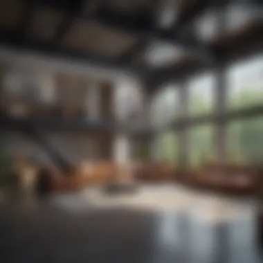 Innovative Space Utilization Innovative space utilization in a two-floor loft apartment