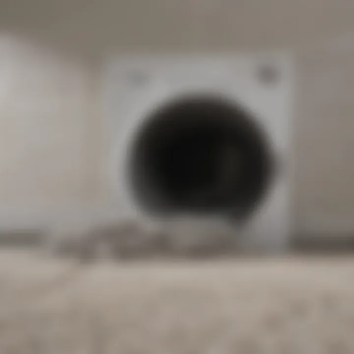 Dryer vent with lint buildup
