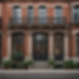 Exterior view of a classic cooperative building showcasing architectural details