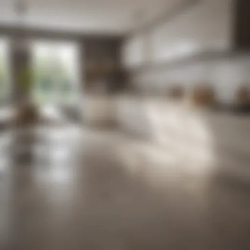 Sparkling clean kitchen countertop showcasing the results of deep cleaning.