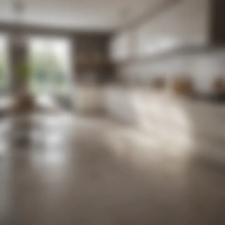 Sparkling clean kitchen countertop showcasing the results of deep cleaning.