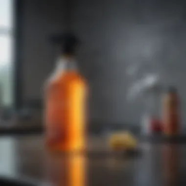 Temperature Impact on Disinfection Efficacy Temperature measurement with vinegar application