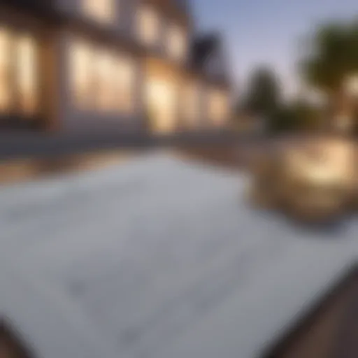 Illustration of rental agreement highlighting financial criteria