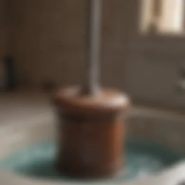 Using a plunger for drain issues