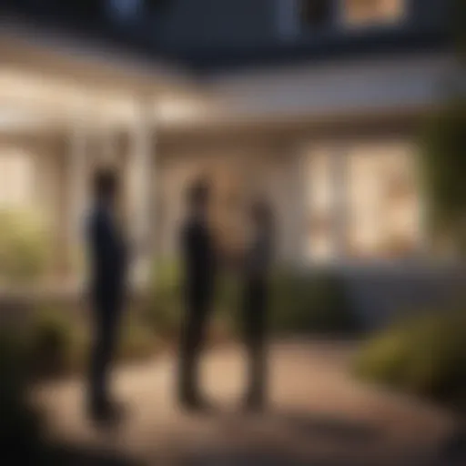 A realtor discussing rental options with a client